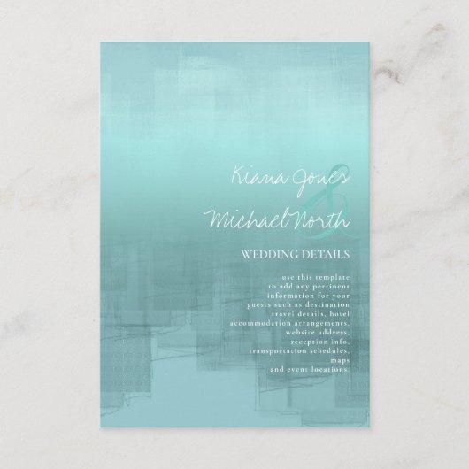 Aquarellbilder Details Aquamarin ID774 Begleitkarte (Vorderseite)