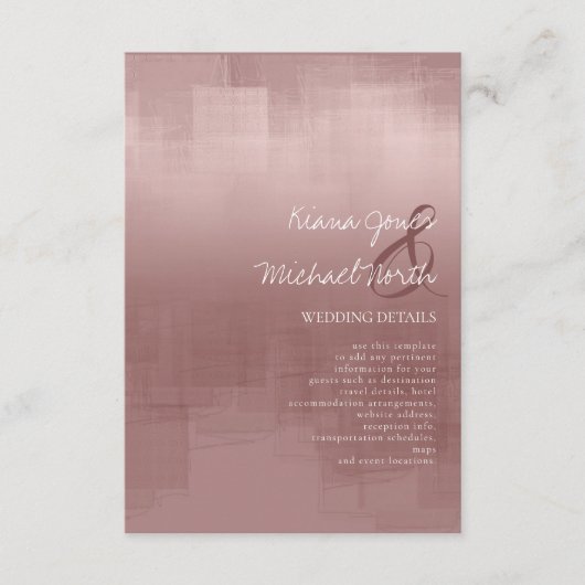 Aquarellbilder Details Zimtfarben Rose ID774 Begleitkarte (Vorderseite)