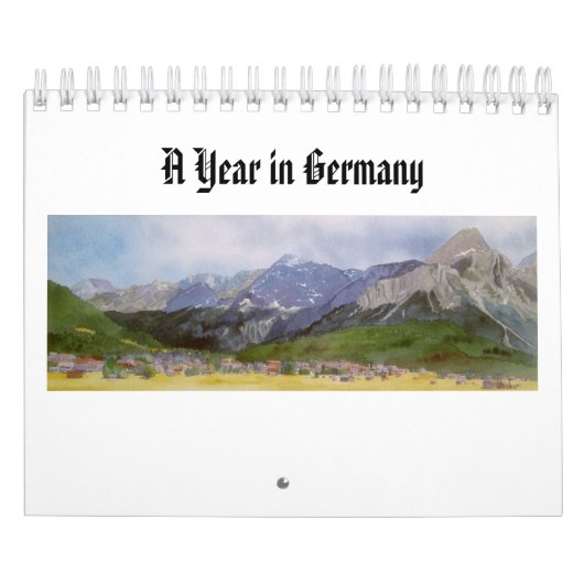 Aquarellbilder deutscher Landschaften Kalender (Titelbild)
