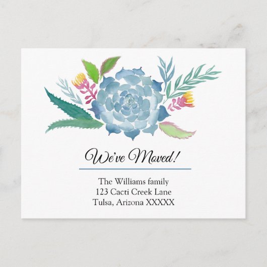 Aquarellbilder, die wir bewegt haben ankündigungspostkarte (Vorderseite)