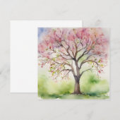 Aquarellbilder Einladung (Vorne/Hinten)