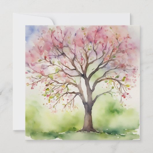 Aquarellbilder Einladung (Vorderseite)