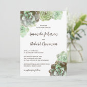 Aquarellbilder | Einladung zur Hochzeit (Stehend Vorderseite)