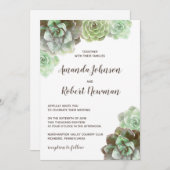 Aquarellbilder | Einladung zur Hochzeit (Vorne/Hinten)