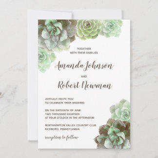 Aquarellbilder | Einladung zur Hochzeit