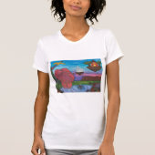 Aquarellbilder Fantasy Rose Dimension T-Shirt (Vorderseite)