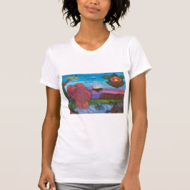 Aquarellbilder Fantasy Rose Dimension T-Shirt
