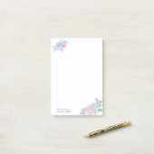 Aquarellbilder Floral Personal Post-it Klebezettel (Auf Schreibtisch)