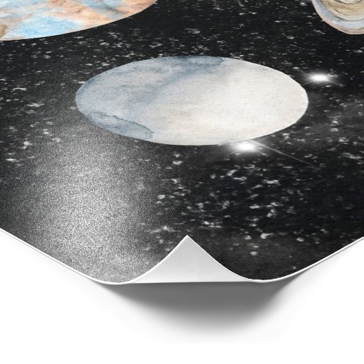 Aquarellbilder Fotodruck (Ecke)