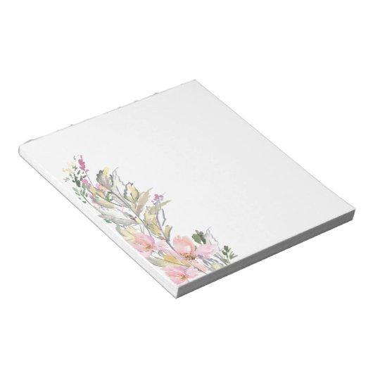 Aquarellbilder für Blumenbündel Notizblock (angewinkelt)