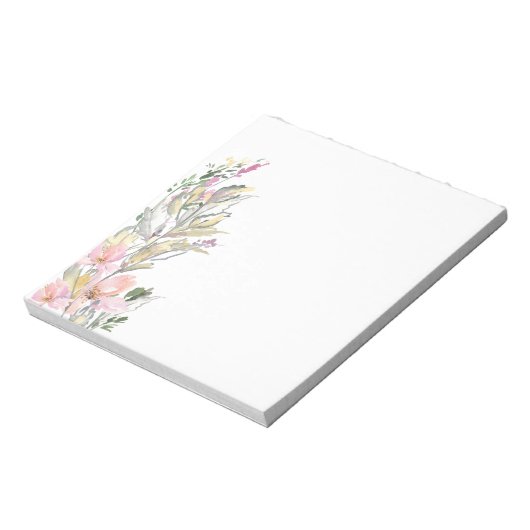 Aquarellbilder für Blumenbündel Notizblock (Rotiert)
