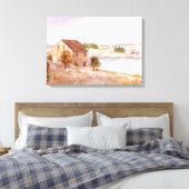 Aquarellbilder für das Fischerhaus Leinwanddruck (Insitu (Schlafzimmer))