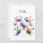 Aquarellbilder für Hübsche Blume Bouquet (Vorderseite)