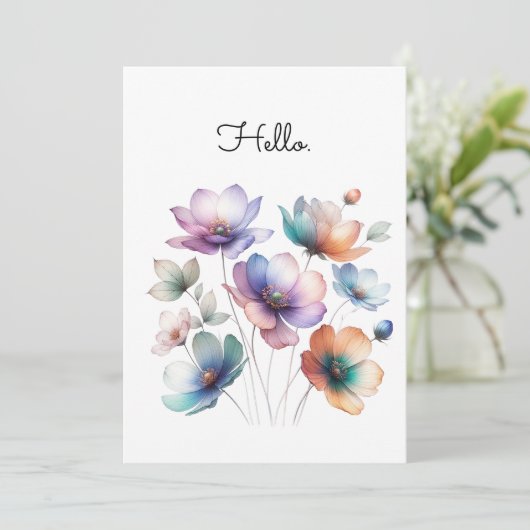 Aquarellbilder für Hübsche Blume Bouquet (Stehend Vorderseite)
