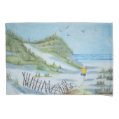 Aquarellbilder für Kinder am Strand Kissenbezug (Vorderseite-Links)