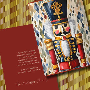 Aquarellbilder für Nutcracker Weihnachten