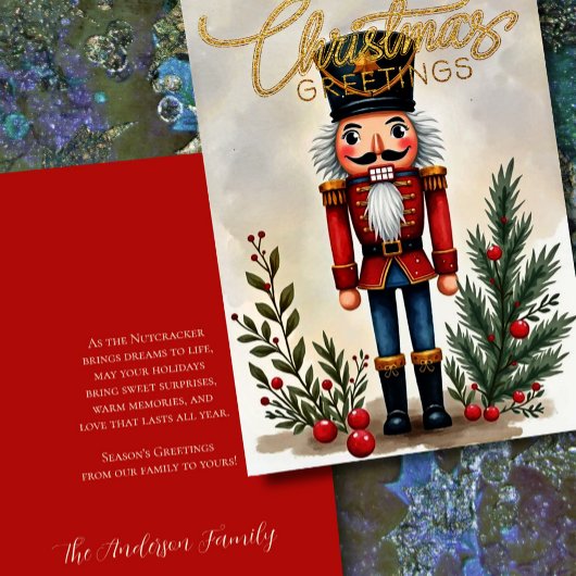 Aquarellbilder für Nutcracker Weihnachten