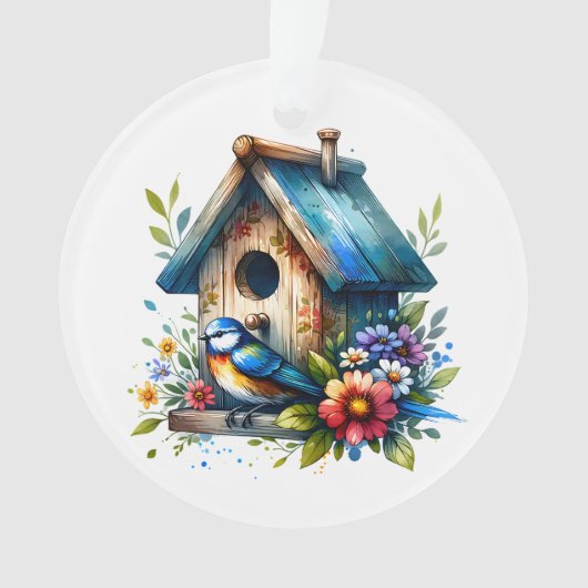 Aquarellbilder für Weihnachten im Geburtshaus Ornament (Vorderseite)