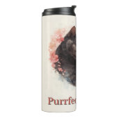 Aquarellbilder für zwei Katzen - Nuzzling Thermosbecher (Nach links gedreht)