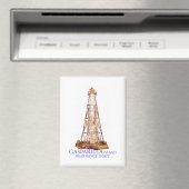 Aquarellbilder Gasparilla Insel Magnet (In Situ (Geschirrspüler))