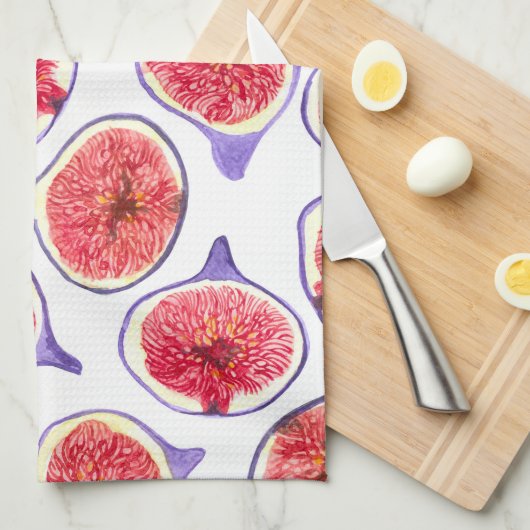 Aquarellbilder Geschirrtuch (Viertel Falte)