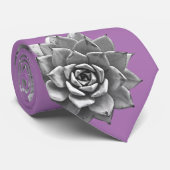 Aquarellbilder Grau auf dem Lavendel Krawatte (Gerollt)