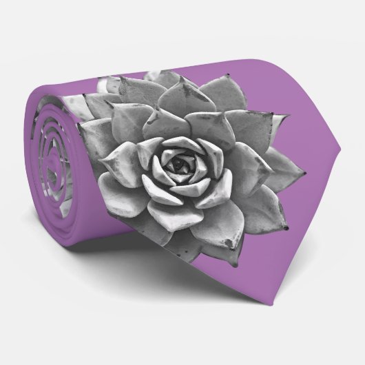 Aquarellbilder Grau auf dem Lavendel Krawatte (Gerollt)