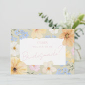 Aquarellbilder Hochzeit von Bridesmade Einladung (Stehend Vorderseite)