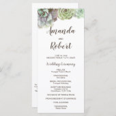 Aquarellbilder | Hochzeitsprogramm Programm (Vorne/Hinten)