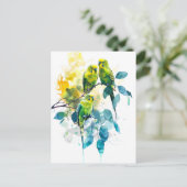 Aquarellbilder in Eukalyptus Tree Postkarte (Stehend Vorderseite)