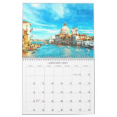 Aquarellbilder in Italien Kalender (Jan 2027)