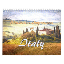 Aquarellbilder in Italien Kalender