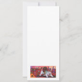 Aquarellbilder Junge reitet weiße Lioness (Rückseite)