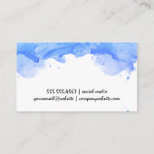 Aquarellbilder künstlerisch visitenkarte (Rückseite)