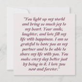 Aquarellbilder: "Liebe in Farbe" Mitteilungskarte (Rückseite)