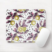 Aquarellbilder mit detaillierten grünen Blätter, L Mousepad (Mit Mouse)
