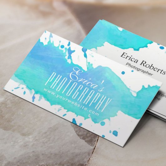 Aquarellbilder Moderne Fotografen Visitenkarte