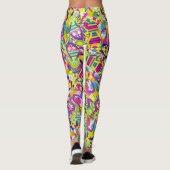 Aquarellbilder, Muster Gedreht Flop Leggings (Rückseite)