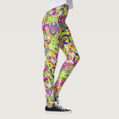 Aquarellbilder, Muster Gedreht Flop Leggings (Rechts)