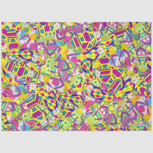 Aquarellbilder, Muster Gedreht Flop Seidenpapier (Vorderseite)