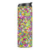 Aquarellbilder, Muster Gedreht Flop Thermosbecher (Nach links gedreht)