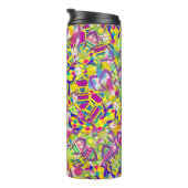 Aquarellbilder, Muster Gedreht Flop Thermosbecher (Nach rechts gedreht)