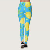 Aquarellbilder - Nahtloses Design Leggings (Rückseite)