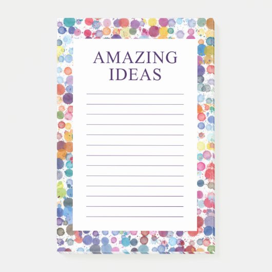 Aquarellbilder Phantastische Ideen Post-it Klebezettel (Vorderseite)