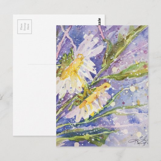 Aquarellbilder Postkarte (Vorne/Hinten)