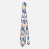 Aquarellbilder Rosa Blau Krawatte (Vorderseite)