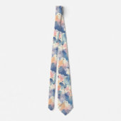 Aquarellbilder Rosa Blau Krawatte (Rückseite)