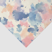 Aquarellbilder Rosa Blau Seidenpapier (Ausschnitt)