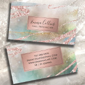 Aquarellbilder Rose Imitat Visitenkarte