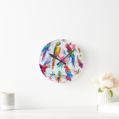 Aquarellbilder Runde Wanduhr (Zuhause)